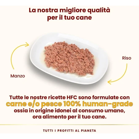 Almo Nature HFC Natural Beef – Nassfutter für erwachsene Hunde, 290 g