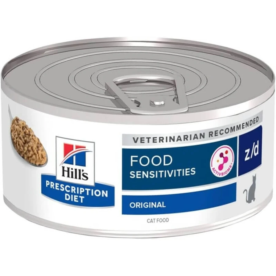Hill's Prescription Diet z/d Food Sensitivities - Compleet natvoer voor katten met voedselgevoeligheid, 156 g