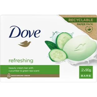 Dove Beauty Cream Bar Refreshing – 2 Stück à 90 g