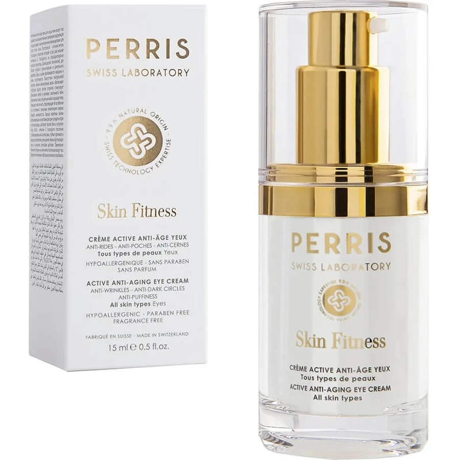 Crema antienvejecimiento activa para el contorno de los ojos Perris Monte Carlo - Crema antienvejecimiento para el contorno de los ojos, 15 ml