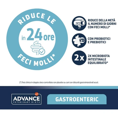 Advance Veterinary Diets Gastroenteric - Aliment complet pour chiots et chiens adultes souffrant de troubles gastro-intestinaux, 3 kg
