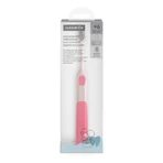 Suavinex Oralcare Junior - Cepillo de dientes manual para mayores de 6 años con funda protectora rosa