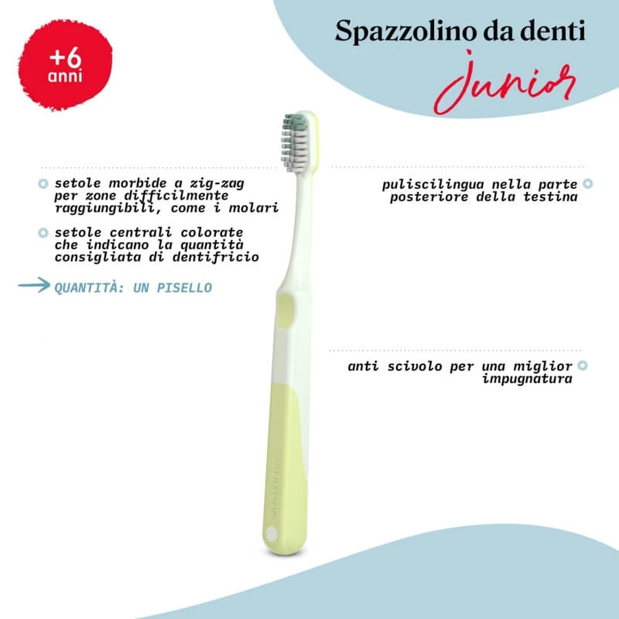 Suavinex Oralcare Junior - Cepillo de dientes manual para mayores de 6 años con funda protectora rosa