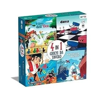 Clementoni 4-in-1 Board Games