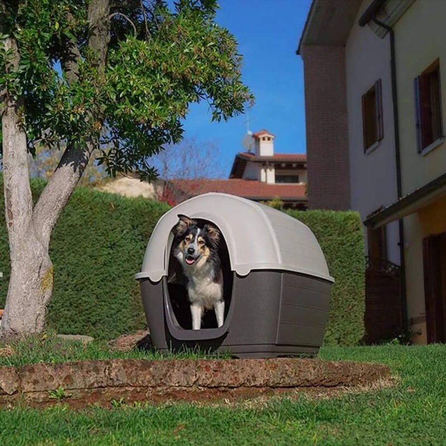 Ferplast Kenny 07 - Eco-friendly thermoplastic igloo-style dog house, 75 x 97 x 75 cm