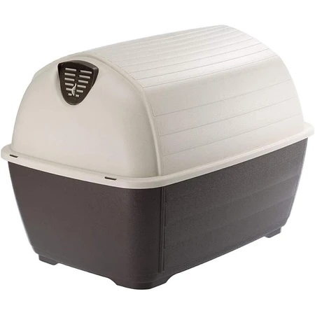 Ferplast Kenny 07 - Eco-friendly thermoplastic igloo-style dog house, 75 x 97 x 75 cm