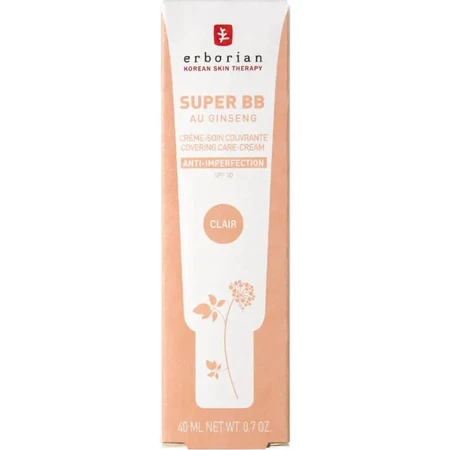 Erborian Super BB with Ginseng - Korean Anti-Blemish Face Cream 40 ml - Clair