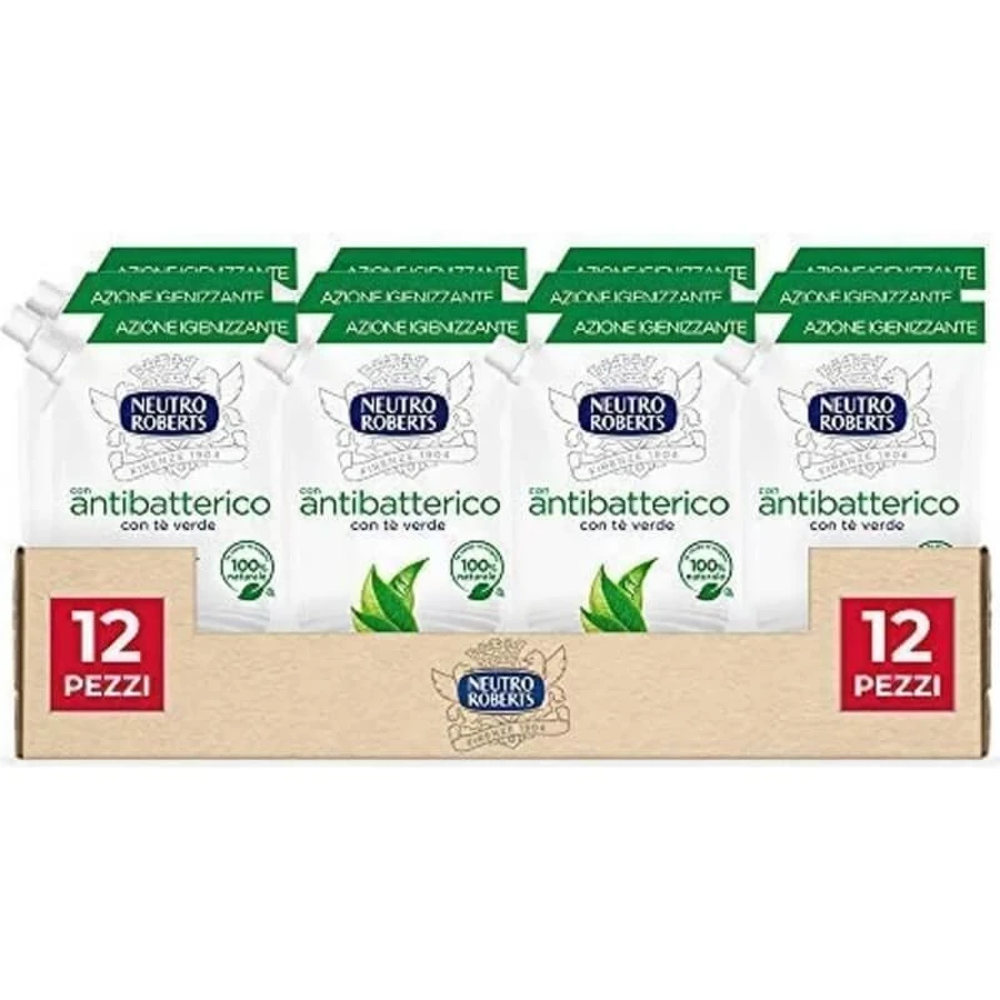 Neutro Roberts Thé vert - Savon liquide antibactérien - Recharge de 400 ml