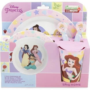 Stor Set 5-delige servieset met prinsessenmotieven