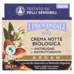 I Provenzali Argan - Crema de noche antirrugas ecológica con ácido hialurónico, 50 ml