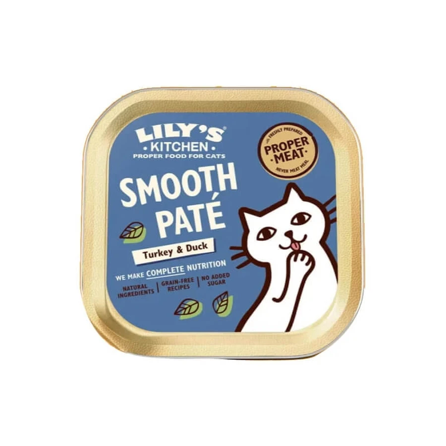 Lily's Kitchen Lily's Kitchen Smooth Turkey and Duck Pâté - Complete Food for Adult Cats, 85 g