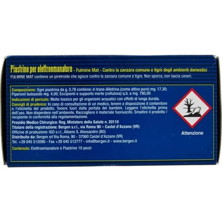 Kit anti-moustiques Fulmine Set - Diffuseur électrique + 10 pastilles