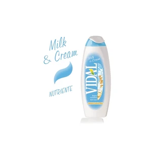 Vidal Milk &amp; Cream - Nourishing Bath with Oats and Rice Milk, 500 ml