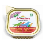 Almo Nature Daily Organic Beef and Vegetable Menu - Organic Wet Food for Adult Dogs, 100 g
