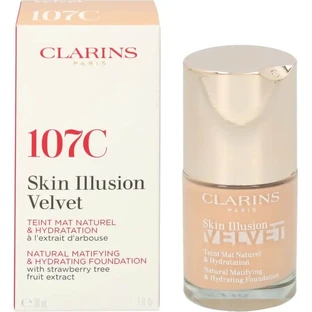 Clarins Skin Illusion Velvet – Flüssige Foundation – Nr. 107C Beige