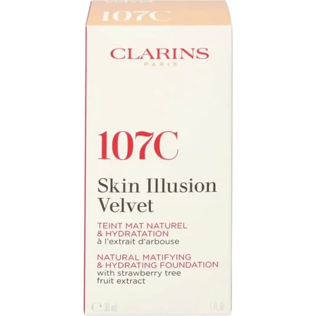 Clarins Skin Illusion Velvet – Flüssige Foundation – Nr. 107C Beige