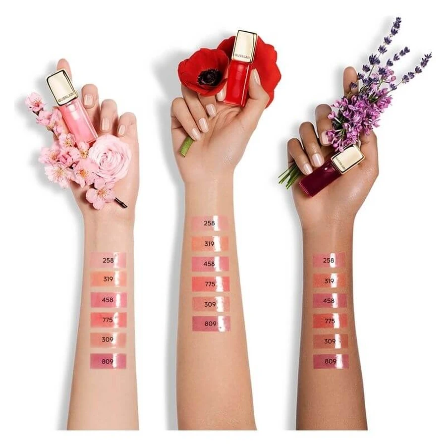 Aceite para labios Guerlain KissKiss Bee Glow - Aceite voluminizador para labios n.º 809 Lavender Glow