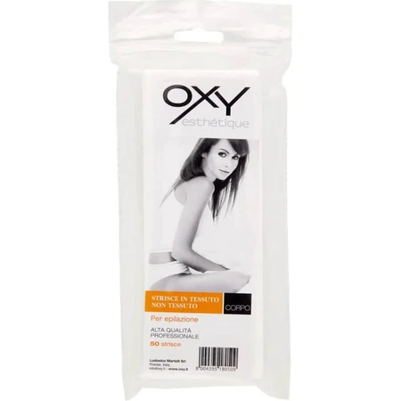 Oxy Non-Woven Fabric Strips for Professional Body Hair Removal, 50 strips
