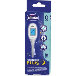 Chicco Flex Night Plus - Termómetro digital con pantalla retroiluminada