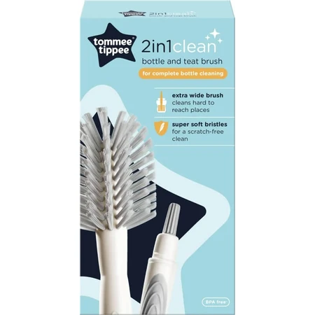 Tommee Tippee Closer to Nature - Brosse pour biberons, couleurs assorties