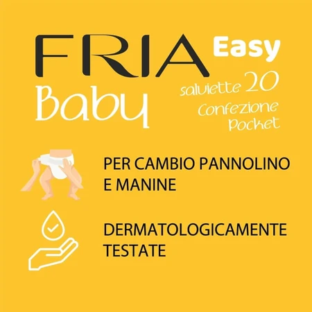 Fria Easy Baby - 20 diaper-changing wipes