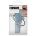 Suavinex Wonder - Fopspeenclip van stof, lichtblauw ontwerp