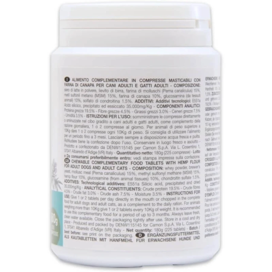Camon Canahelp - dietary supplement for adult dogs and cats, 225 tablets