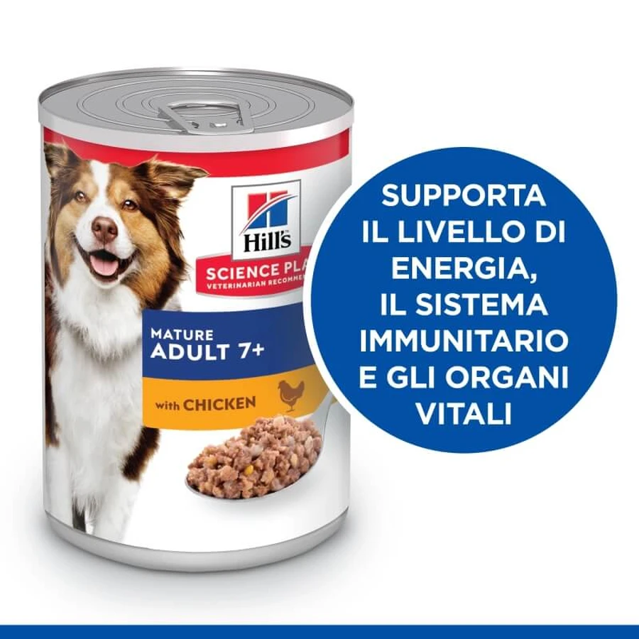 Hill's Science Plan Mature 7+ Poulet - Aliment complet pour chiens âgés, 370 g