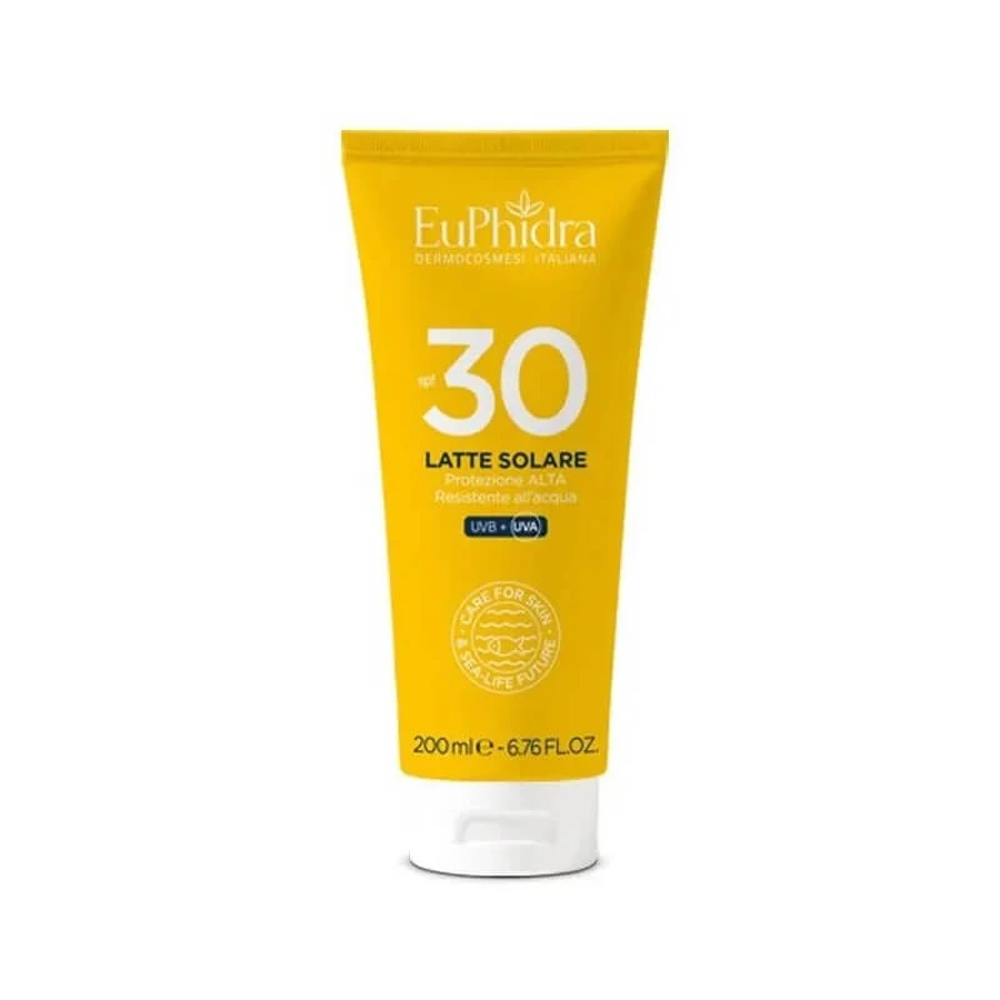 Euphidra Sunscreen SPF 30 Face and Body Lotion, High Protection, 200 ml
