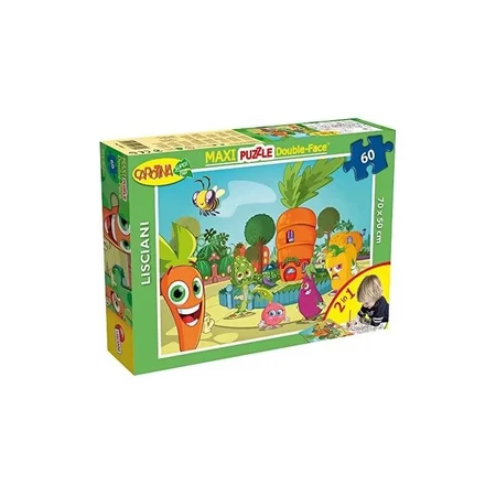 Lisciani Maxi-Puzzle, beidseitig bedruckt, 60 Teile, Möhre, 46553