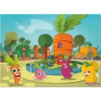 Lisciani Maxi-Puzzle, beidseitig bedruckt, 60 Teile, Möhre, 46553