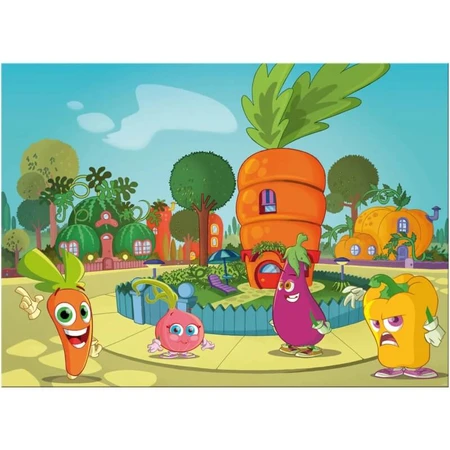 Lisciani Maxi-Puzzle, beidseitig bedruckt, 60 Teile, Möhre, 46553