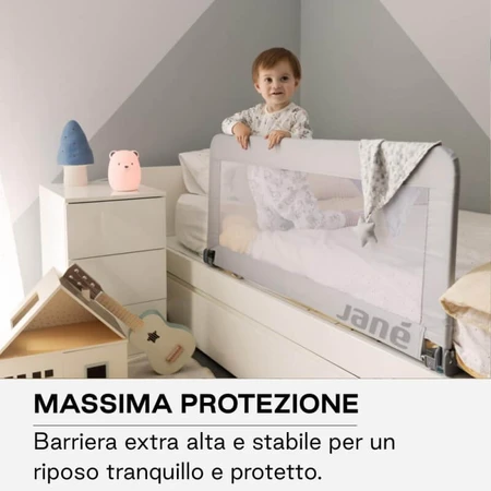 Barandilla para cama Jane Basic: barandilla plegable y abatible para niños, gris, 110 cm