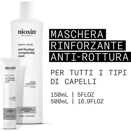 Mascarilla fortalecedora antirrotura Nioxin - Mascarilla antirrotura y fortalecedora, 150 ml
