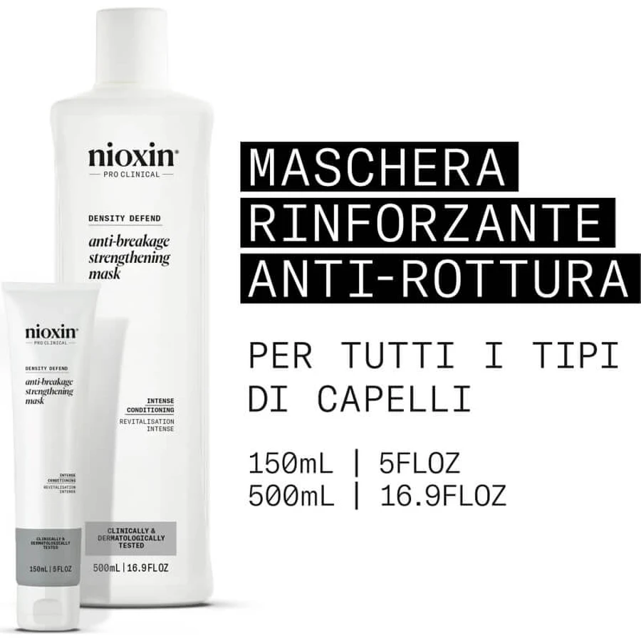 Mascarilla fortalecedora antirrotura Nioxin - Mascarilla antirrotura y fortalecedora, 150 ml