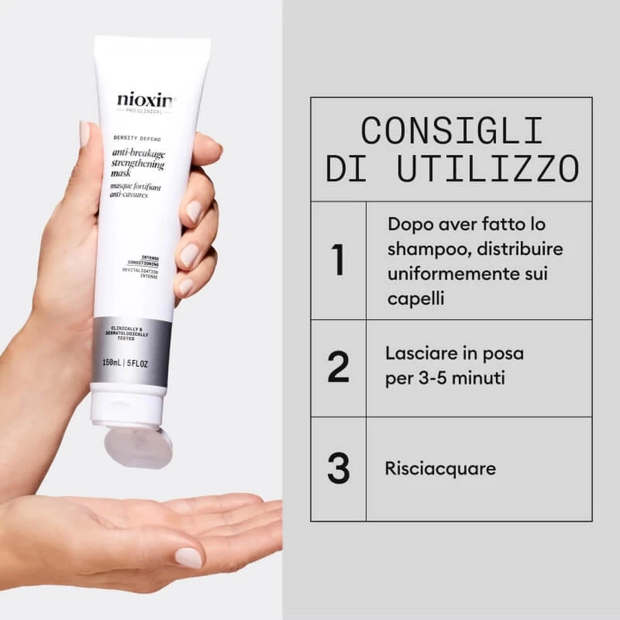 Mascarilla fortalecedora antirrotura Nioxin - Mascarilla antirrotura y fortalecedora, 150 ml