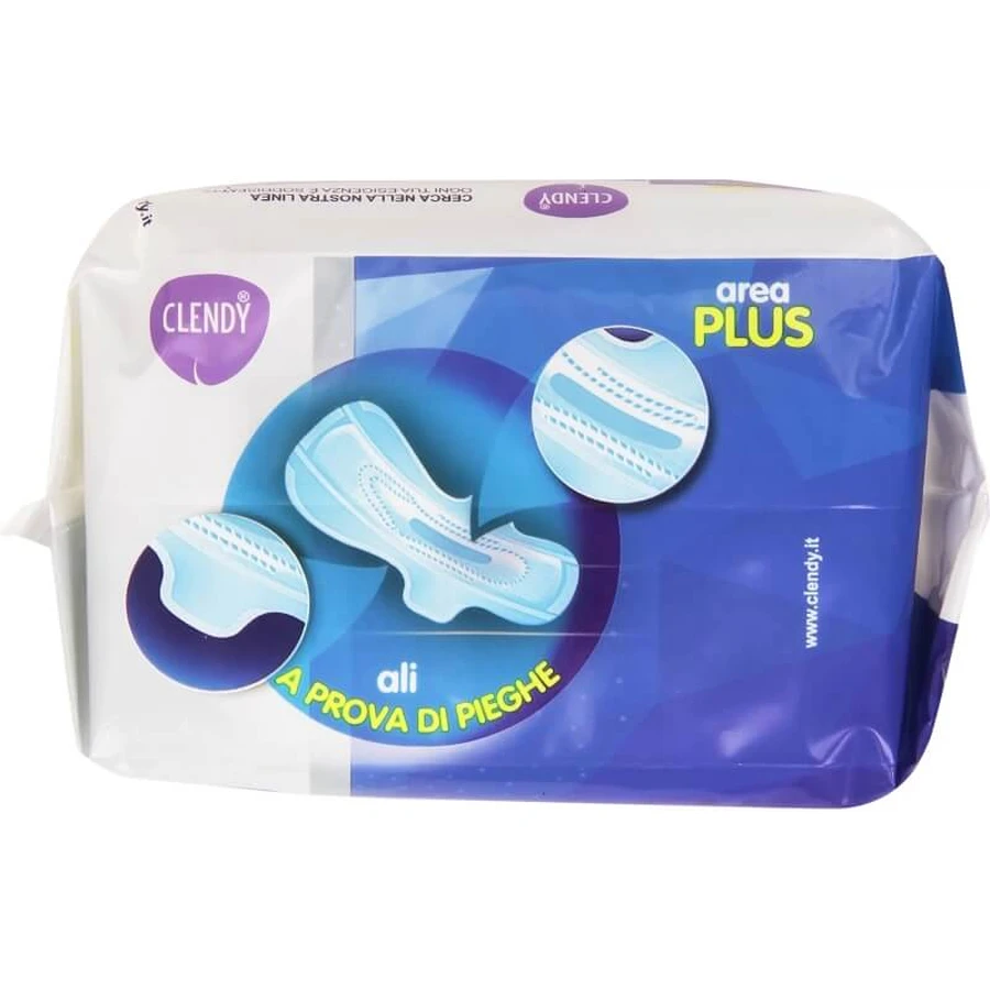 Clendy Care - 10 serviettes de nuit à ailettes