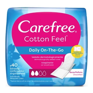 Carefree Daily On-the-Go 40: salvaslips ultradelgados y transpirables para llevar siempre contigo