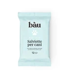Bau Pure Talc Cosmetics - 12 toallitas para perros, 15 x 17 cm