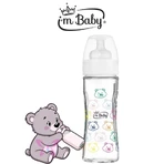 Ik ben de Baby Luxury glazen babyfles, vanaf 6 maanden, 300 ml, diverse kleuren