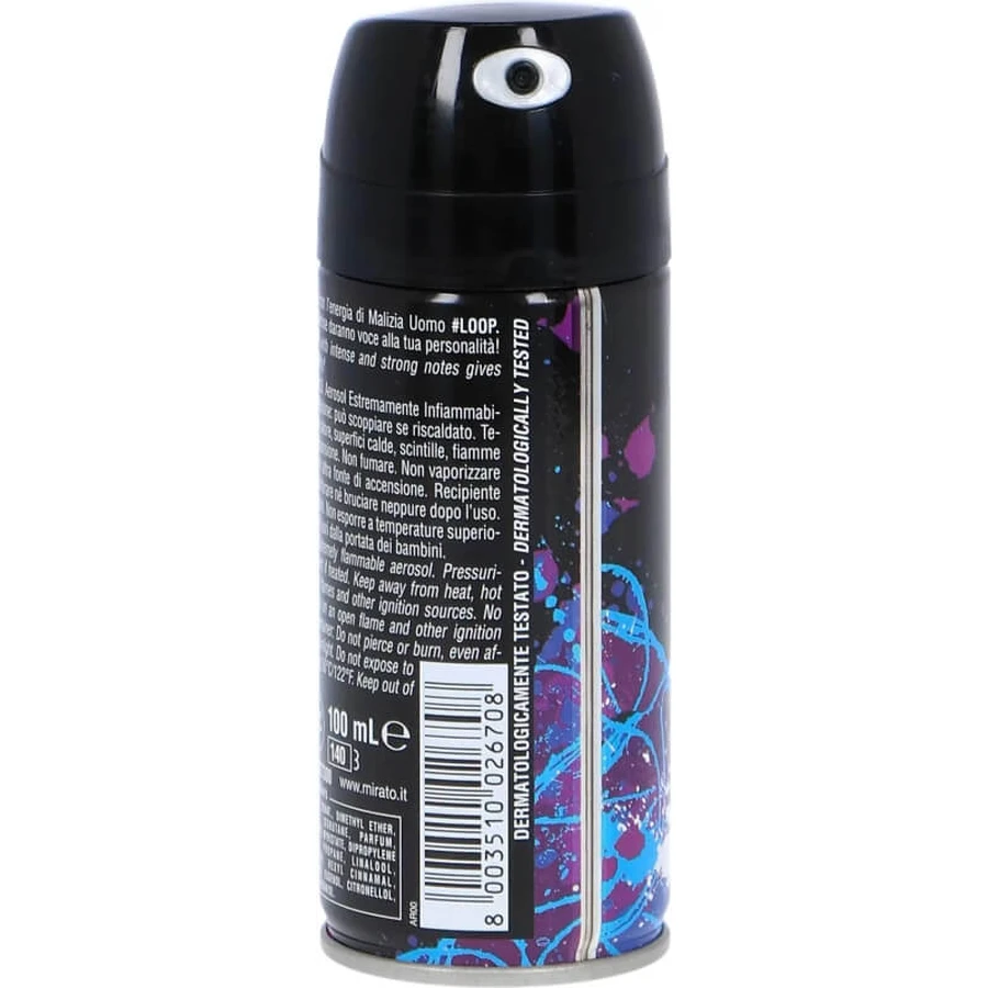 Malizia Loop - Desodorante en spray, 100 ml