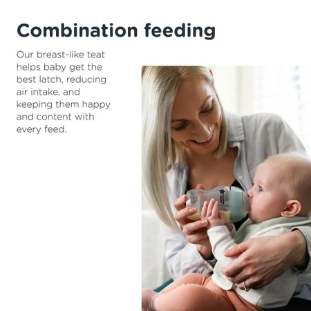 Tommee Tippee Natural Newborn Starter – Fortgeschrittenes, selbststerilisierendes Anti-Kolik-Fütterungsset