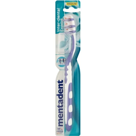 Mentadent Inter-act Toothbrush, Medium Bristles