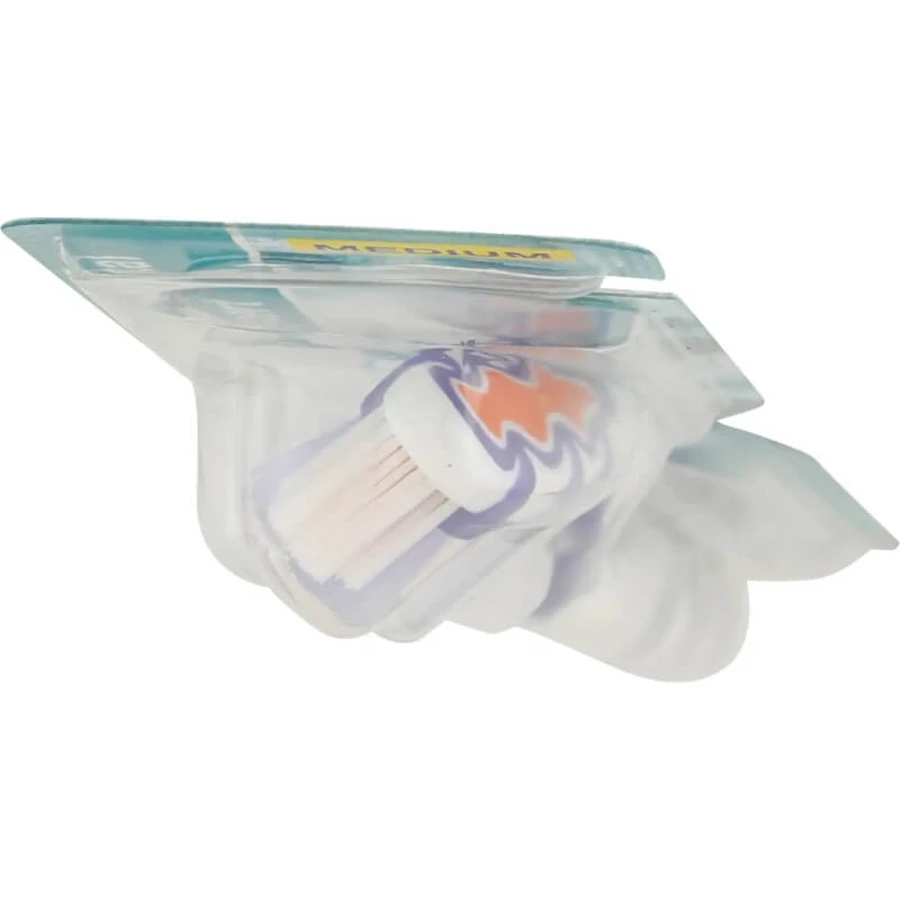 Mentadent Inter-act Toothbrush, Medium Bristles