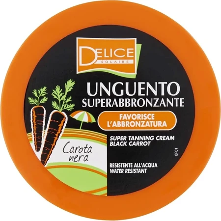 Delice Black Carrot, pomada superbronceadora, 150 ml