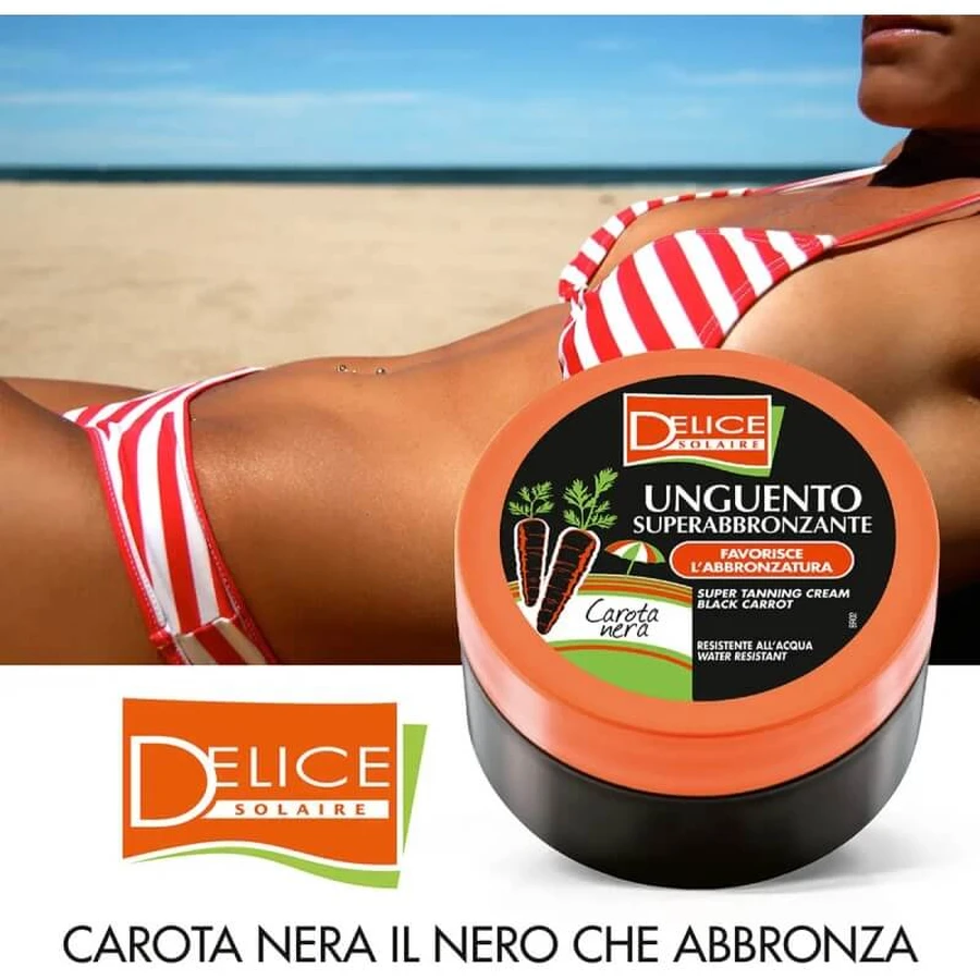 Delice Black Carrot, pomada superbronceadora, 150 ml