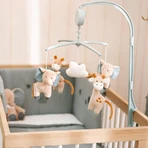 Nattou Luna & Axel – Musik-Mobile aus Holz mit Plüschtieren, 50 cm
