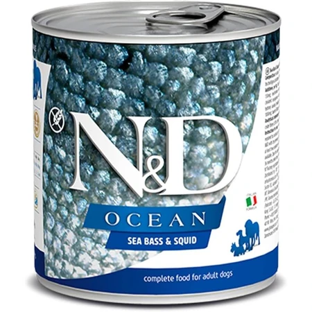 Farmina N&amp;d Ocean Adult Kabeljauw en Inktvis - Compleet voer voor volwassen honden, 285 g