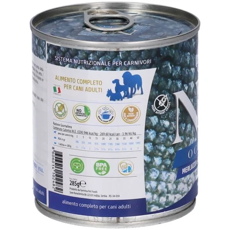 Farmina N&amp;d Ocean Adult Kabeljauw en Inktvis - Compleet voer voor volwassen honden, 285 g