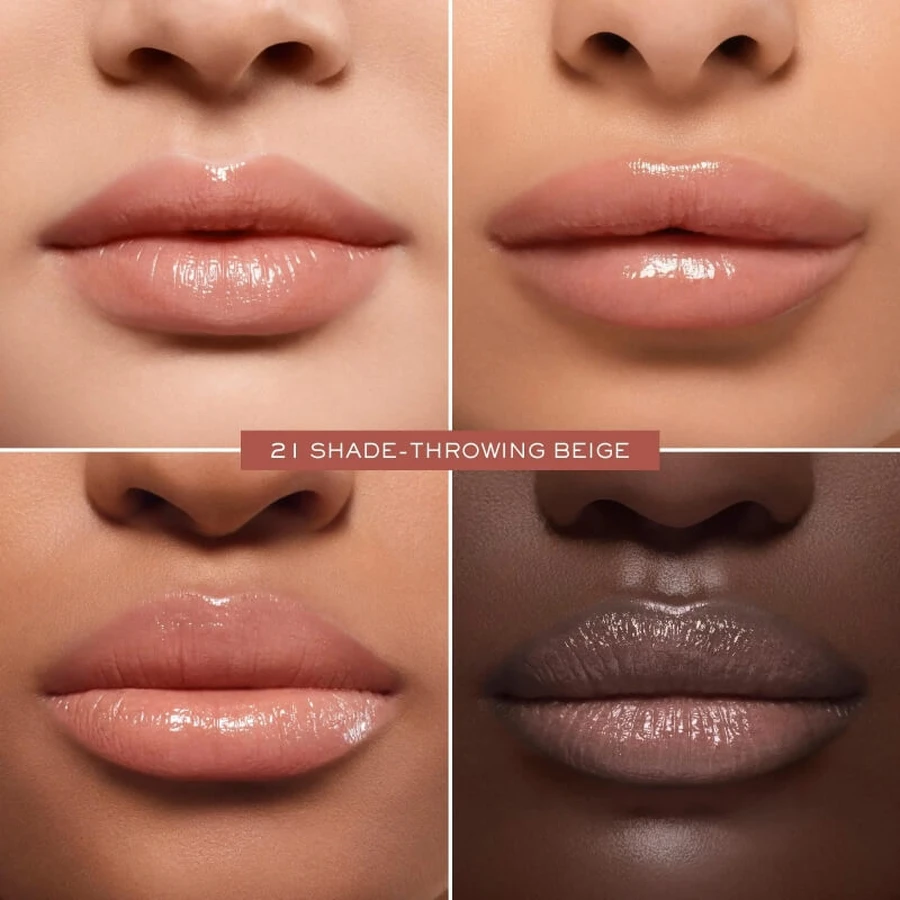 Lancôme Lip Idole Butterglow - Bálsamo labial con color n.º 21, «Shade-Throwing Beige»